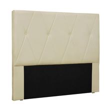 Cabeceira Cama Box Solteiro 90 cm Aquilla Veludo Bege S04 - D'Rossi