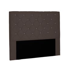 Cabeceira Tania Para Cama Box Solteiro 90 cm Suede Café - D'Rossi