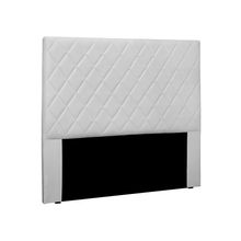 Cabeceira Dubai Para Cama Box Solteiro 90 cm Corino Branco - D'Rossi