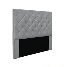 Cabeceira Cama Box Solteiro 90 cm Tania Linho Cinza S04 - D'Rossi