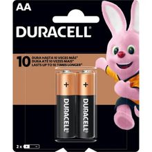 Pilha Alcalina Duracell AA 2 Unidades