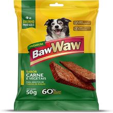 Petisco Baw Waw Cão Adulto Bifinho Carne e Vegetais 50g