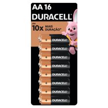 Pilha Duracell Alcalina AA 16 Unidades