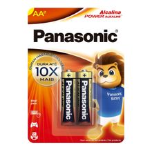 Pilha Alcalina Panasonic AA 2 Unidades