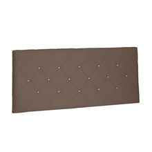 Cabeceira Painel Tânia Para Cama Box Solteiro 90 cm Suede Caramelo - D'Rossi