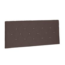 Cabeceira Painel Tânia Para Cama Box Solteiro 90 cm Suede Café - D'Rossi