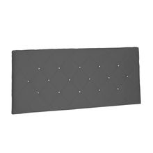 Cabeceira Painel Tânia Para Cama Box Solteiro 90 cm Suede Cinza - D'Rossi