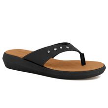 Chinelo Feminino Brilho Preto Usaflex AI3011