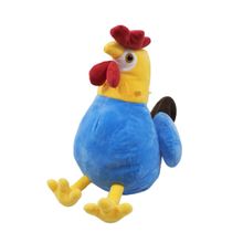 Galo de Pelúcia Em Pé Azul 34cm