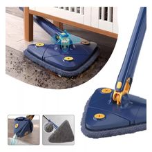 Rodo De Limpeza Esfregão Triangular Giratório Limpa Vidros C/ 1 pano