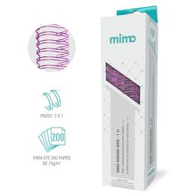 Wire-o para Encadernadora Mimo Binding  - Rosa Bebê - 1 in - 18 Unids