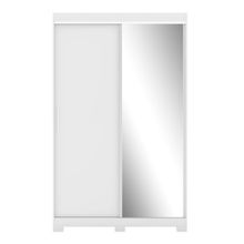 Guarda-Roupa Solteiro Bartira América com Espelho, 2 Portas, 2 Gavetas e 136,2 cm de Largura