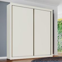 Guarda-Roupa Móveis Europa Zurique Flex com 2 Portas de Correr e 4 Gavetas - 170cm de largura