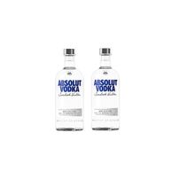 Kit Vodka Absolut Natural Tradicional 1000ml 2 unidades