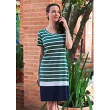 Vestido Pau a Pique Listrado Verde