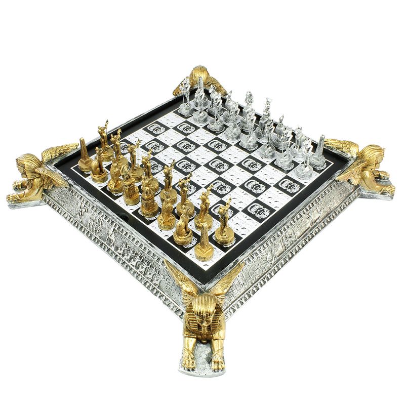 YKHB Conjunto de xadrez, tabuleiro dobrável, 2 rainhas extras