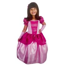 Fantasia Infantil Princesa Aurora Vestido Luxo De 2 À 8 Anos
