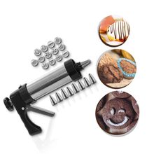 KIT CONFEITEIRO PISTOLA INOX C/21 ACESSORIOS 123util