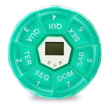Porta Capsulas Comprimidos digital com alarme 7 divisões