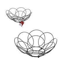 Fruteira Preta Aramada de Mesa e Cozinha Wellmix Ref.6130