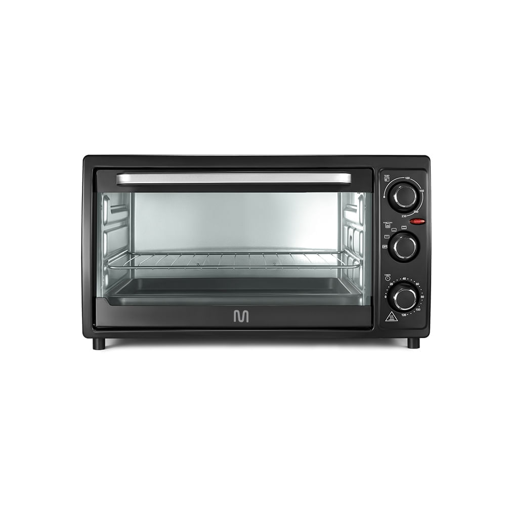 Forno Elétrico 46L 127v-1500w com 3 Funções Seletor de Temperatura e Time Preto Multilaser - CE025OUT [Reembalado]