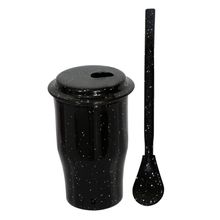 Kit Copo Tereré Alumínio + Bomba Metal Bojo Color Preto