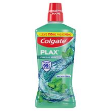 Solução Bucal Colgate Plax Fresh Mint 750ml Solu??o Bucal Colgate Plax Fresh Mint Leve750 Pague500ml