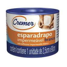Esparadrapo Impermeável BrancoCremer 2,5cm x 0,9m Esparadrapo Cremer 2,5cm x 0,9m