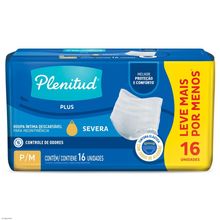 Roupa Íntima Plenitud Protect Plus Mega Unissex P/M 16 Unidades