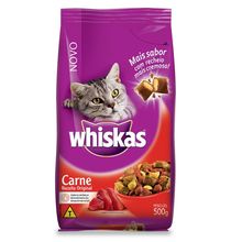 Ração Gato Whiskas Carne 500g