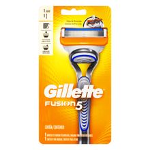 Aparelho Recarregável e Carga para Barbear Gillette Fusion5