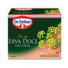 Chá Dr. Oetker Erva Doce 10 Unidades 20g