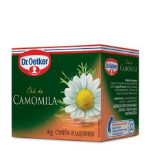 Chá Dr.Oetker Camomila 10g 10 Unidades Ch? Dr.Oetker Camomila 10g 10 Unidades