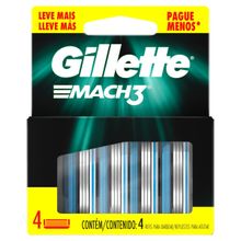Carga Gillette Mach3 4 Unidades
