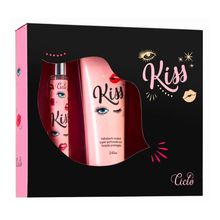 Colônia Kiss Ciclo Feminina 30ml + Hidratante Corporal Kiss 240ml