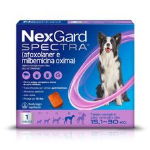 NexGard Spectra Cães de 15,1 a 30kg 1 Tablete NexGard Spectra C?es de 15,1 a 30kg 1 Tablete