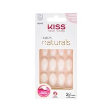 Unhas Postiças Kiss New York Salon Naturals Média Amendoada Unhas Posti?as Kiss New York Salon Naturals M?dia Amendoas