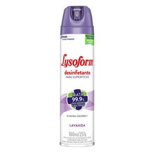 Desinfetante Lysoform Spray Bactericida Lavanda 360ml