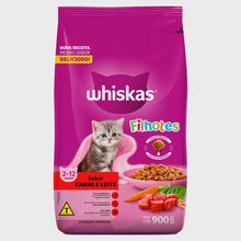 Ração Gato Whiskas Filhote Carne 900g Ra??o Gato Whiskas Filhote Carne 900g