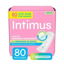 Protetor Diário Intimus com Indicador de Troca 80 unidades Protetor Diário Intimus Com Indica Troca 80 Unidades