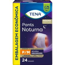 Roupa Íntima Tena Pants Noturna P/M 24 Unidades Fralda Calça Descartável Tena Pants Noturna P/m 24 Unidades