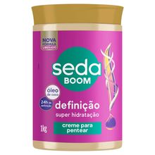 Creme Pentear Seda Boom Definição Óleo de Coco 1KG