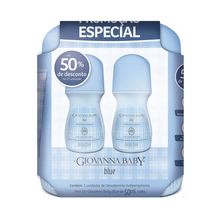 Kit Desodorante Giovanna Baby Rollon Azul 2 Unidades 50ml Cada