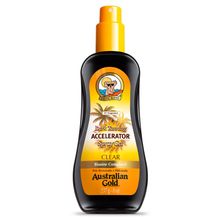 Bronzeador Australian Gold Dark Tanning Clear Accelerator Spray Gel 237g BRONZ AUSTRALIAN GOLD ACCELERATOR SPRAY CLEAR 237G