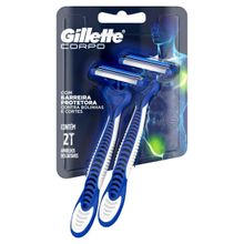 Aparelho de Barbear Gillette Prestobarba Corpo Proteção 2 Unidades Aparelho de Barbear Gillette Prestobarba Corpo Prote??o 2 Unidades