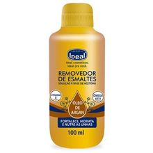 Removedor Esmalte Ideal Oleoso Óleo Argan 100ml