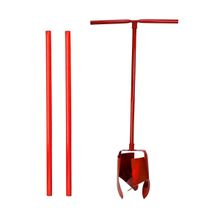 Kit Cavadeira Trado 08pol Cabo Aço Carbono e 02 Extensor