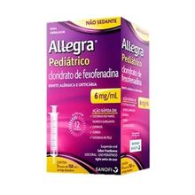 Antialérgico Allegra Pediátrico 6mg/ml Suspensão Oral 150ml com Seringa