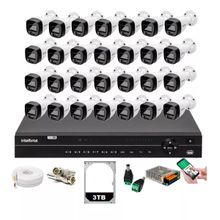 Kit 28 Cameras Segurança Full Color Intelbras Dvr 32c Intelbras 3tb