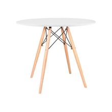 Mesa de Jantar Redonda Eames Eiffel 120cm Branca
